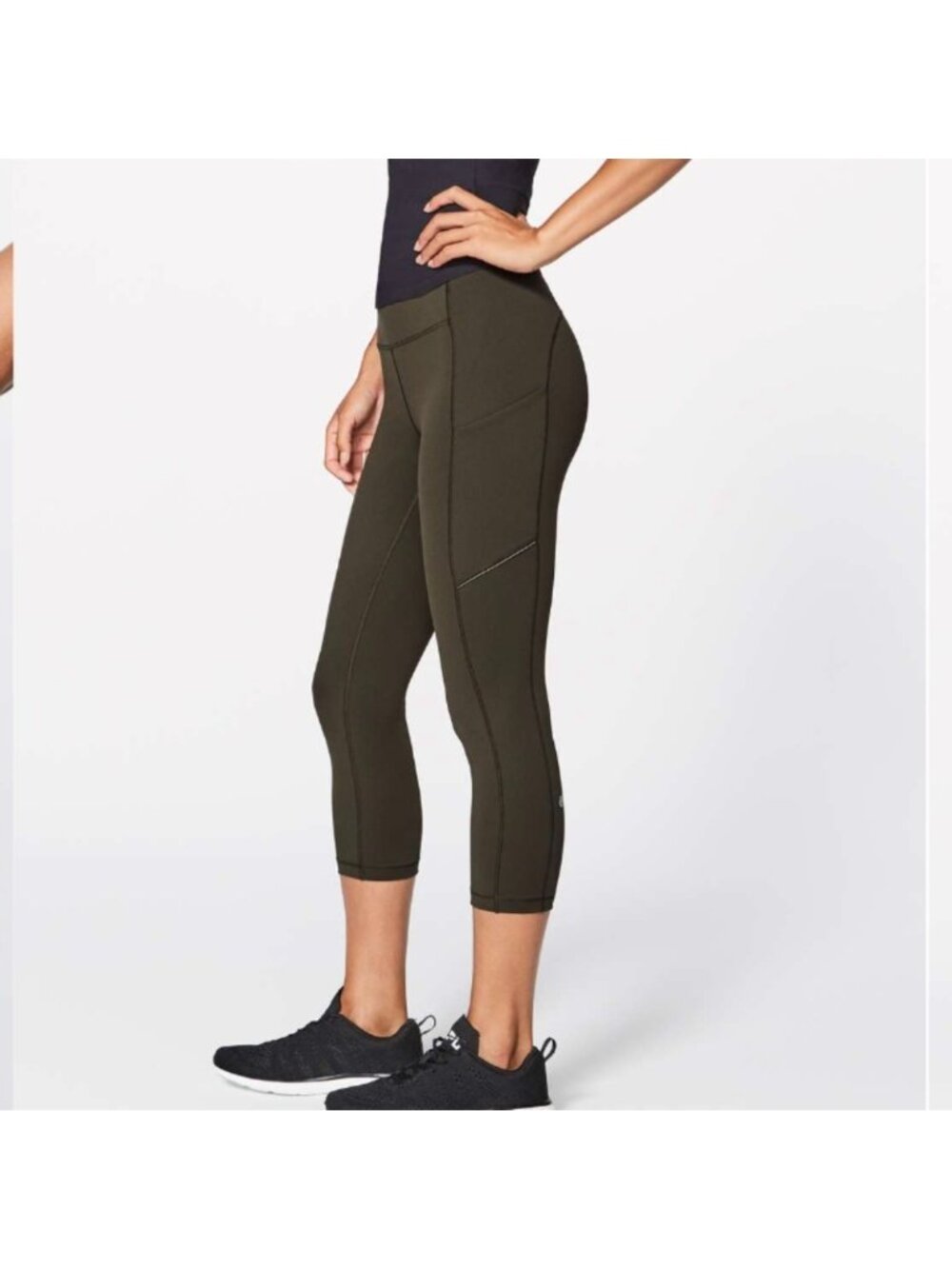Lululemon Speed Up Crop (21")Dark Olive